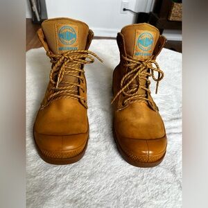 Palladium Men's Tan Lace-Up Boots